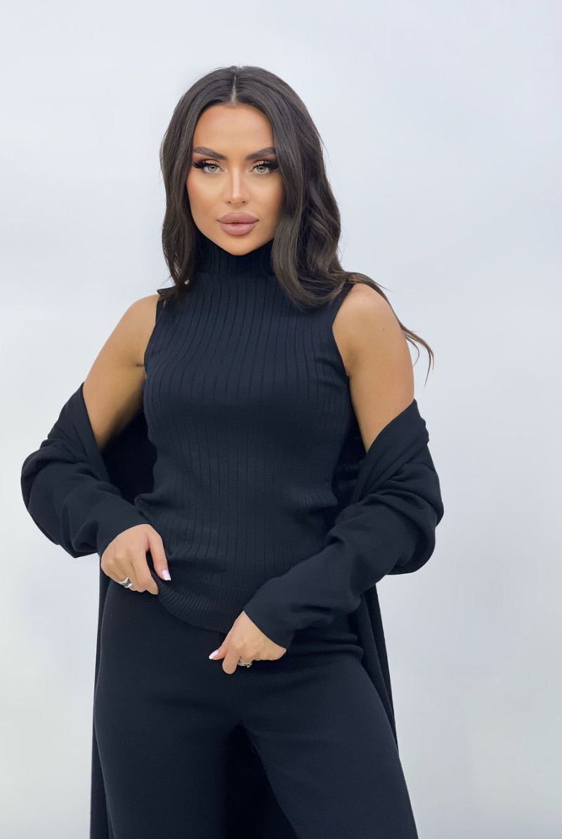 Valenzora | Women's Luxury 3-Piece Knit Co-Order Set Soft & Stretchy