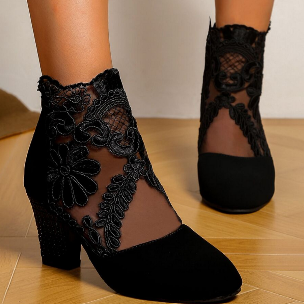 Valenzora | Embroidered High-Heel Boots - Trendy Footwear