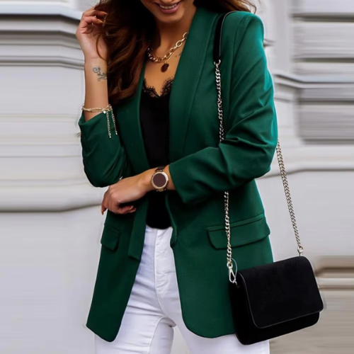 Valenzora | Elegante Damenblazer mit Ein-Knopf-Verschluss, ideal fürs Büro