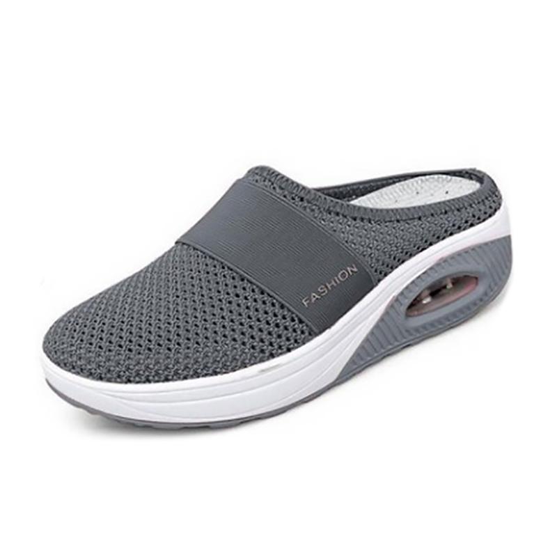 Smooth mesh sandals for women