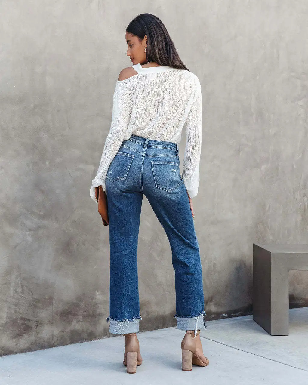 Valenzora | Trendige High-Waist-Jeans
