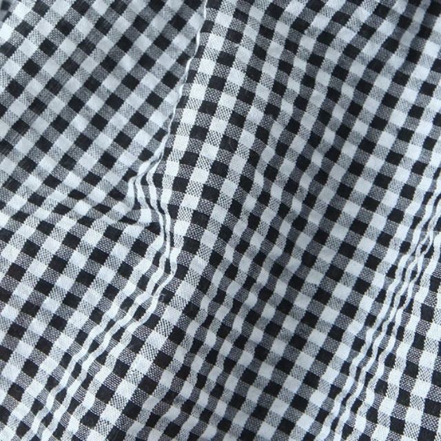 Valenzora | Gestufter Midirock aus Gingham mit Rüschen