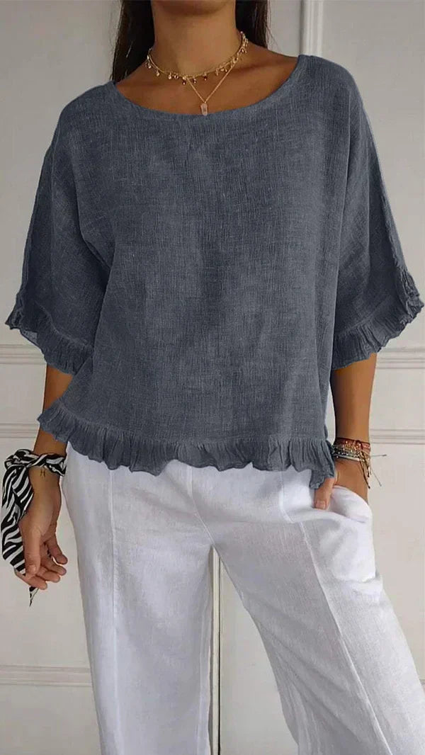 Valenzora | Loose linen shirt for warm days