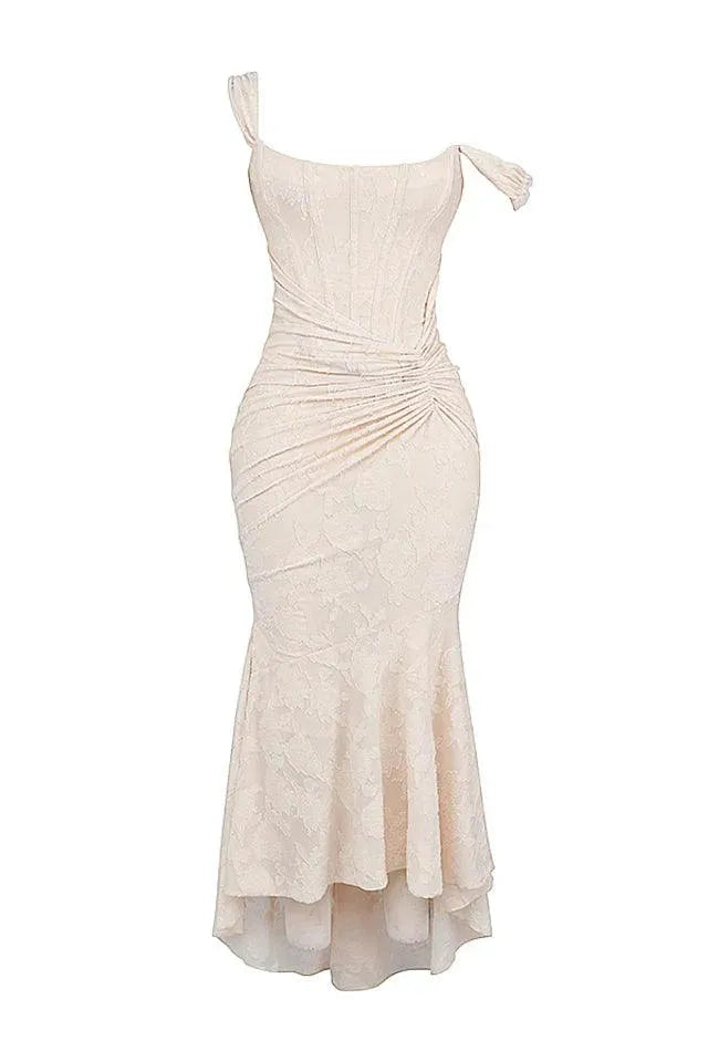Valenzora | Vintage-Blumenkleid mit eingearbeiteten Korsettstäben und Falten. Perfekt für besondere Anlässe.