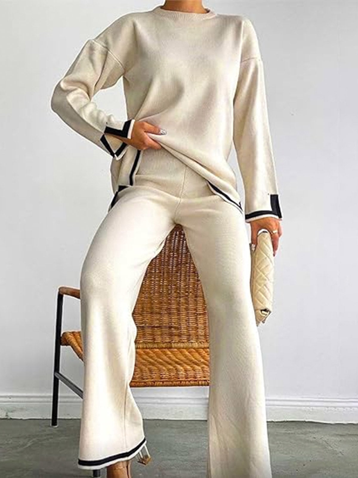 Valenzora Elastic Knit Lounge Set