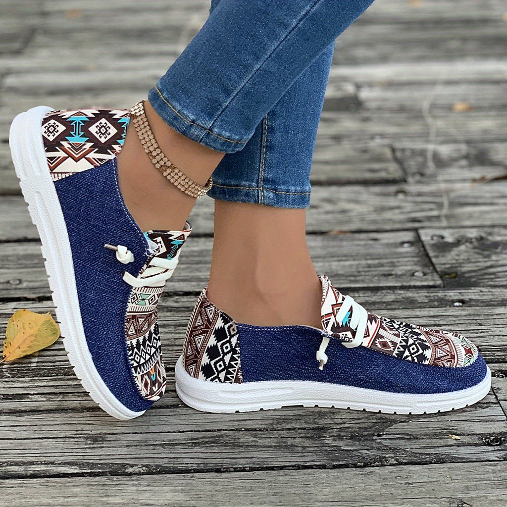 Valenzora | Segeltuchschuhe mit Print