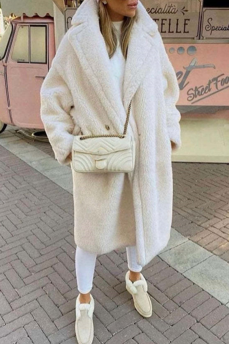 Valenzora | Einfarbiger Freizeit-Cardigan mit Umlegekragen Oberbekleidung