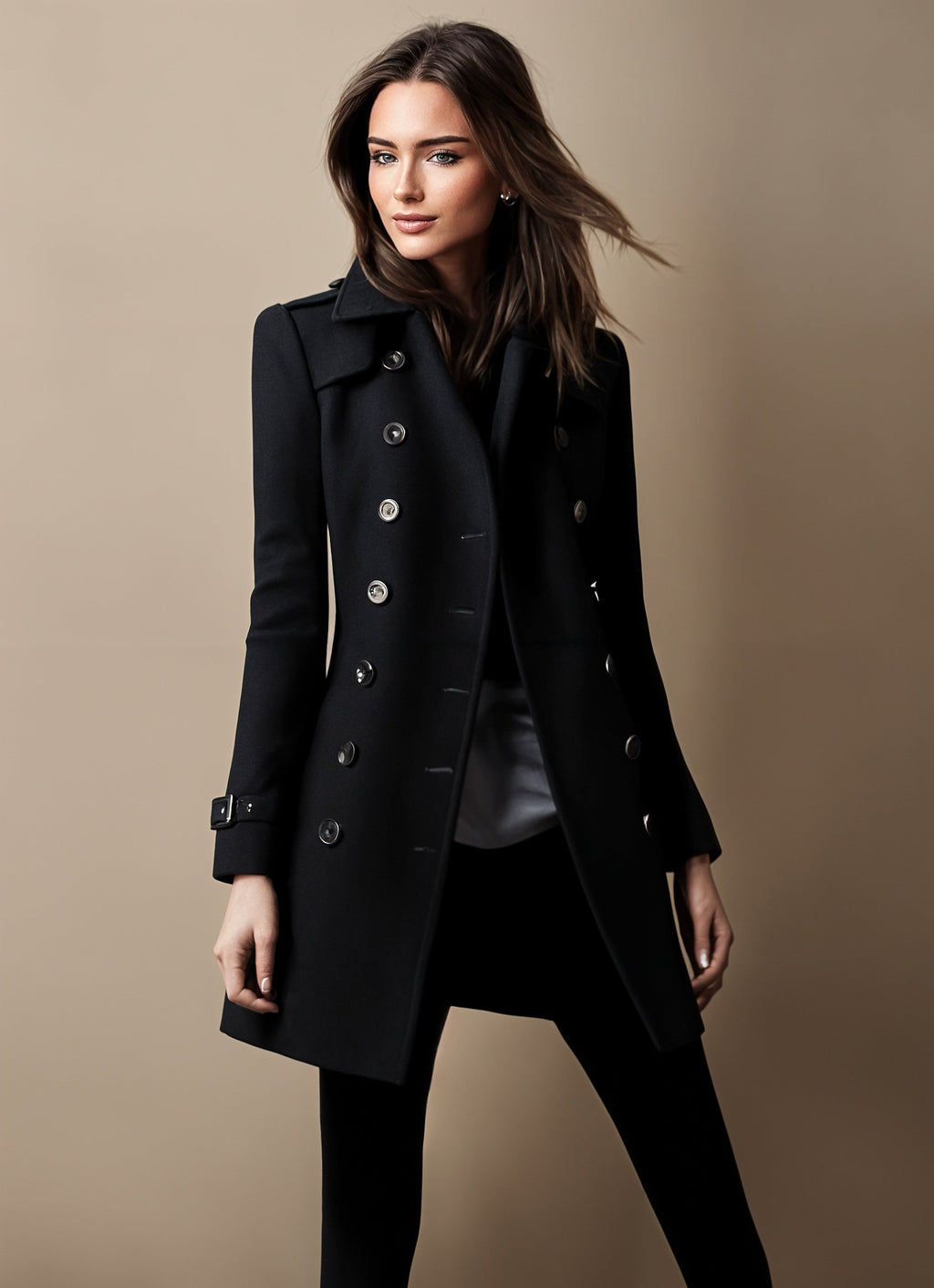 Valenzora | Women's jacket - classic double-button closures with a sophisticated fit