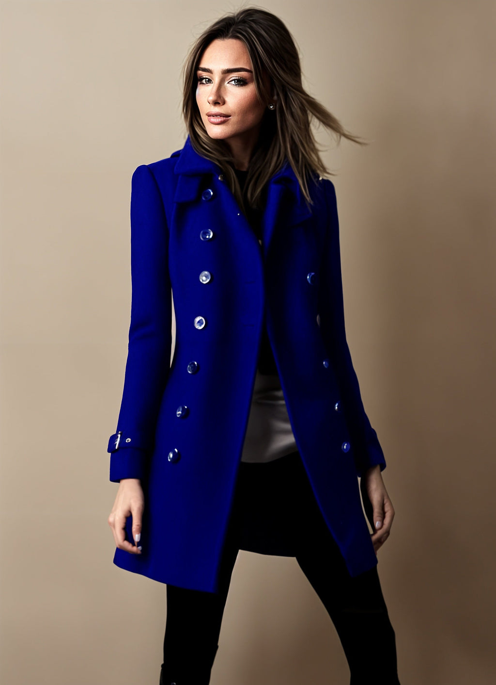 Valenzora | Women's jacket - classic double-button closures with a sophisticated fit