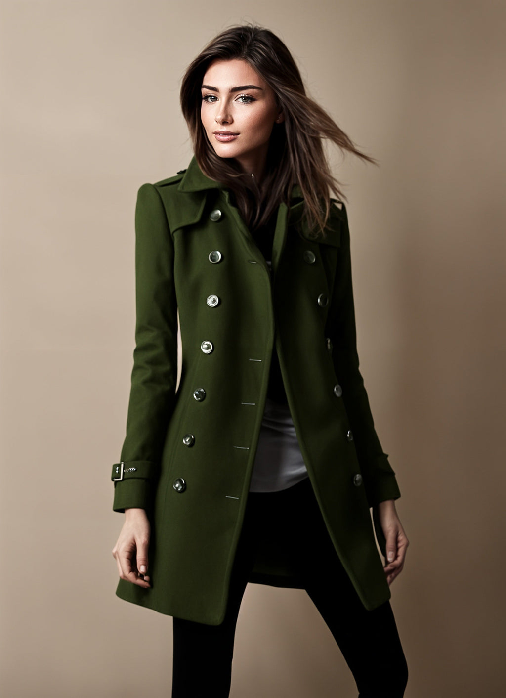 Valenzora | Double-breasted trench coat