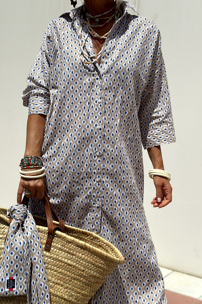 Valenzora | Casual checkered striped print button-up shirt dresses with belt and turn-down collar - 5 colours