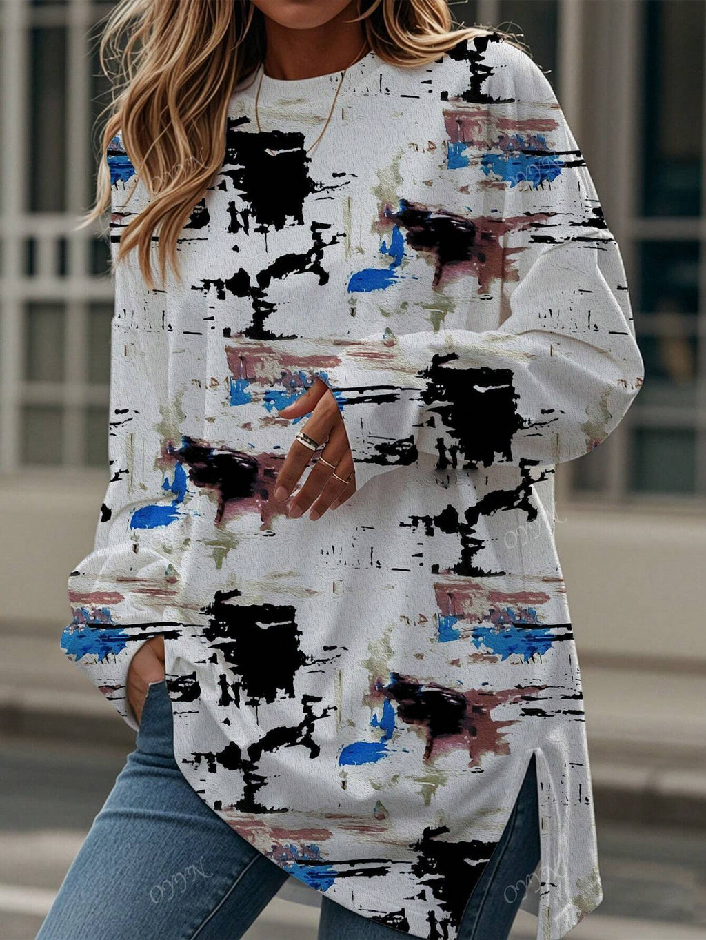 Valenzora | Damen Langarmshirt mit Digitaldruck