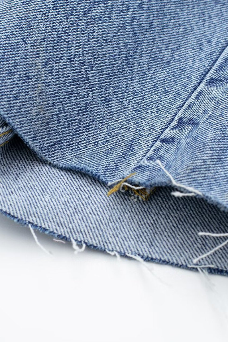 Valenzora | Casual Street Solid Color Pocket Button Turn-Down Collar Long Sleeves Loose Denim Overalls