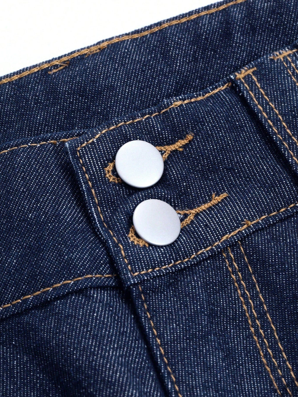 Valenzora | Weite Vintage-Jeans mit Knöpfen an den Bündchen