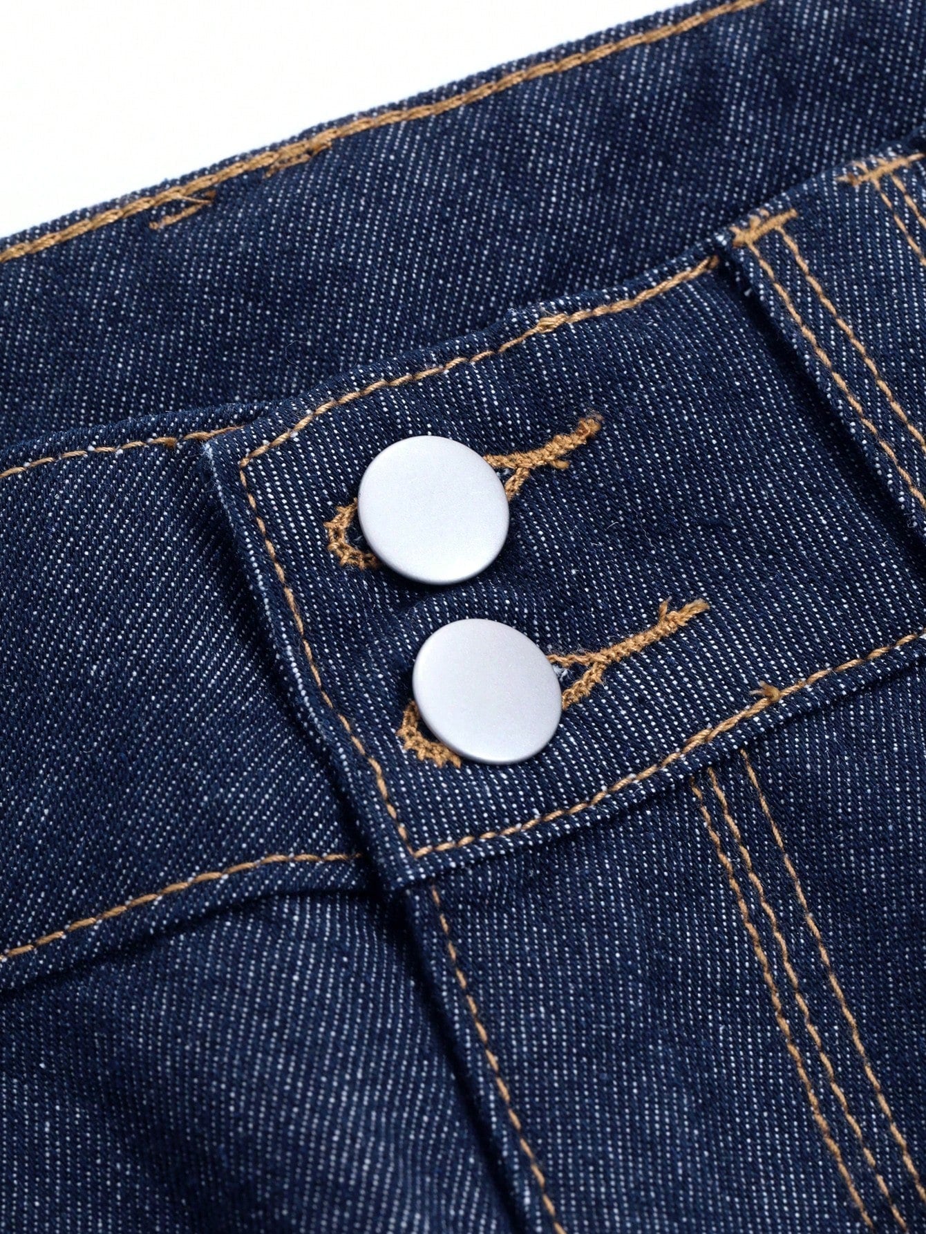 Valenzora | Weite Vintage-Jeans mit Knöpfen an den Bündchen