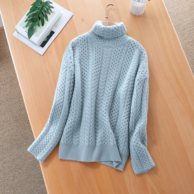 Valenzora | Women's cashmere turtleneck sweater