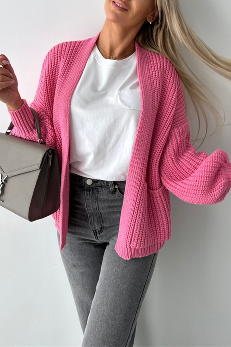 Valenzora | Casual pocket-woven V-neck outerwear - 5 colours