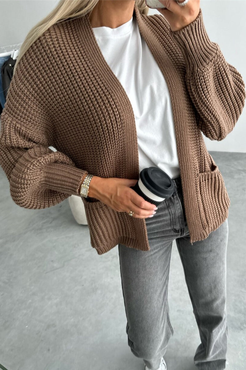 Valenzora | Casual pocket-woven V-neck outerwear - 5 colours