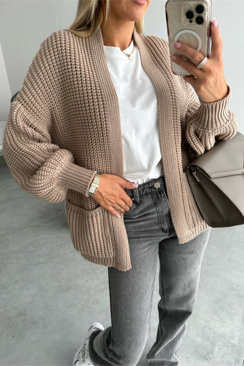 Valenzora | Casual pocket-woven V-neck outerwear - 5 colours