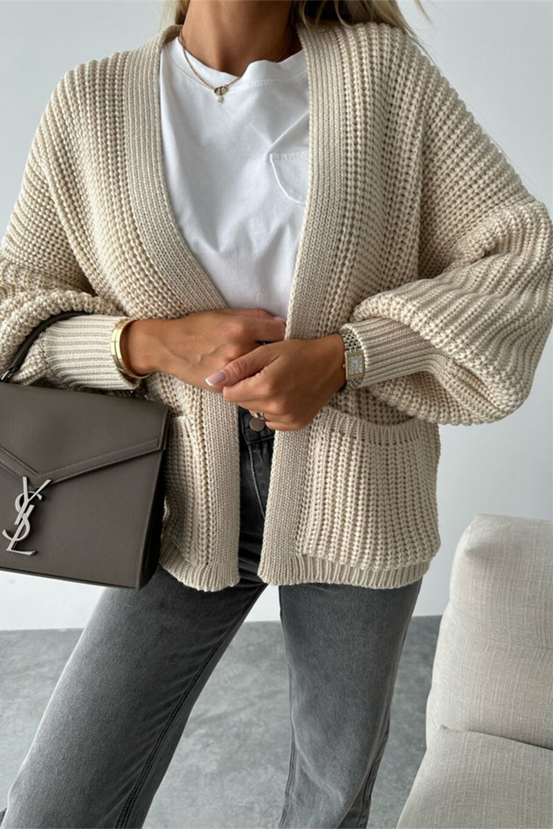 Valenzora | Casual pocket-woven V-neck outerwear - 5 colours