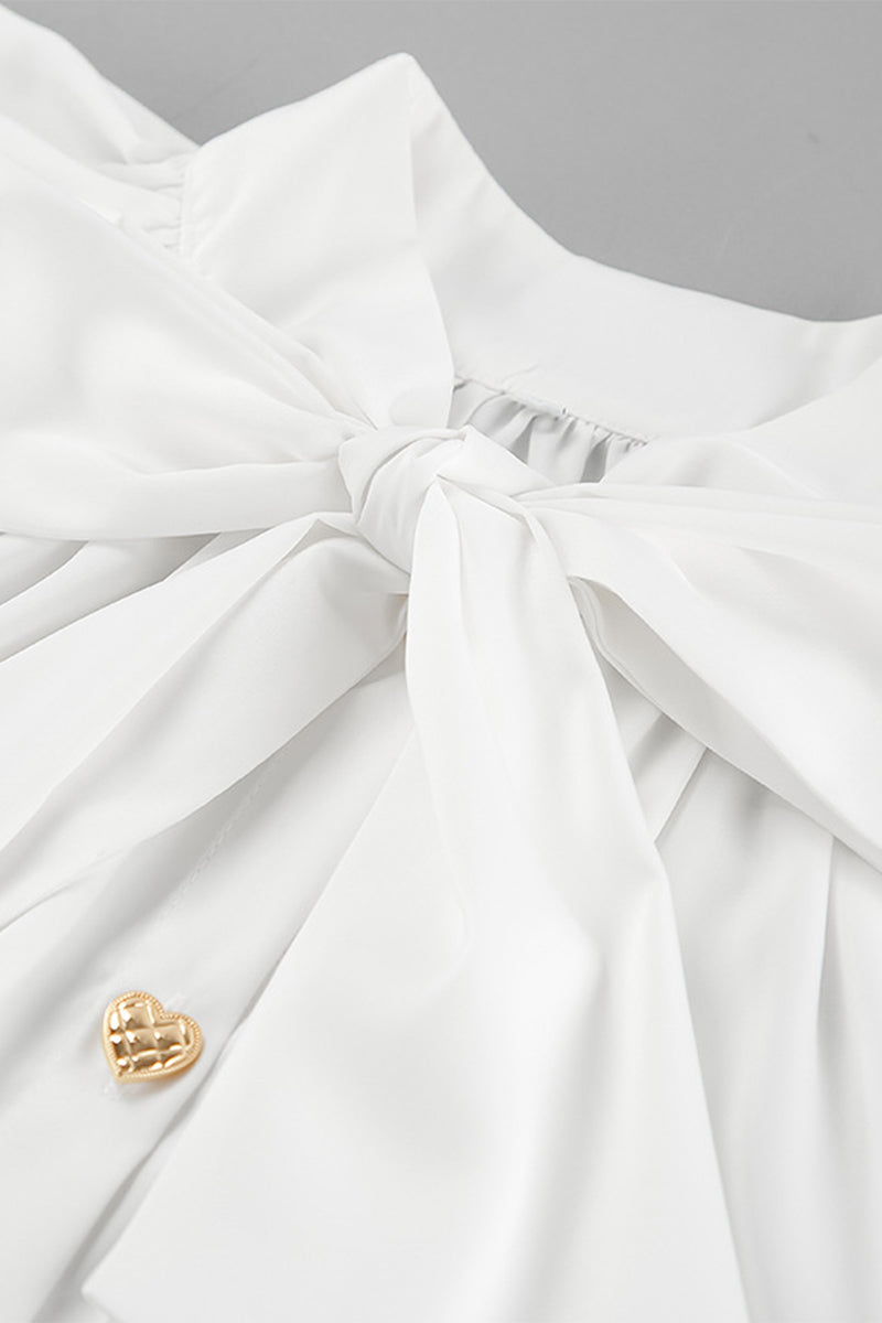 Valenzora | Elegant lace-up strap collar A-line dresses - 3 colors