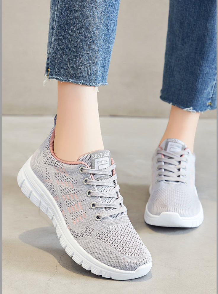 Valenzora | Breathable knitted running sneakers for women