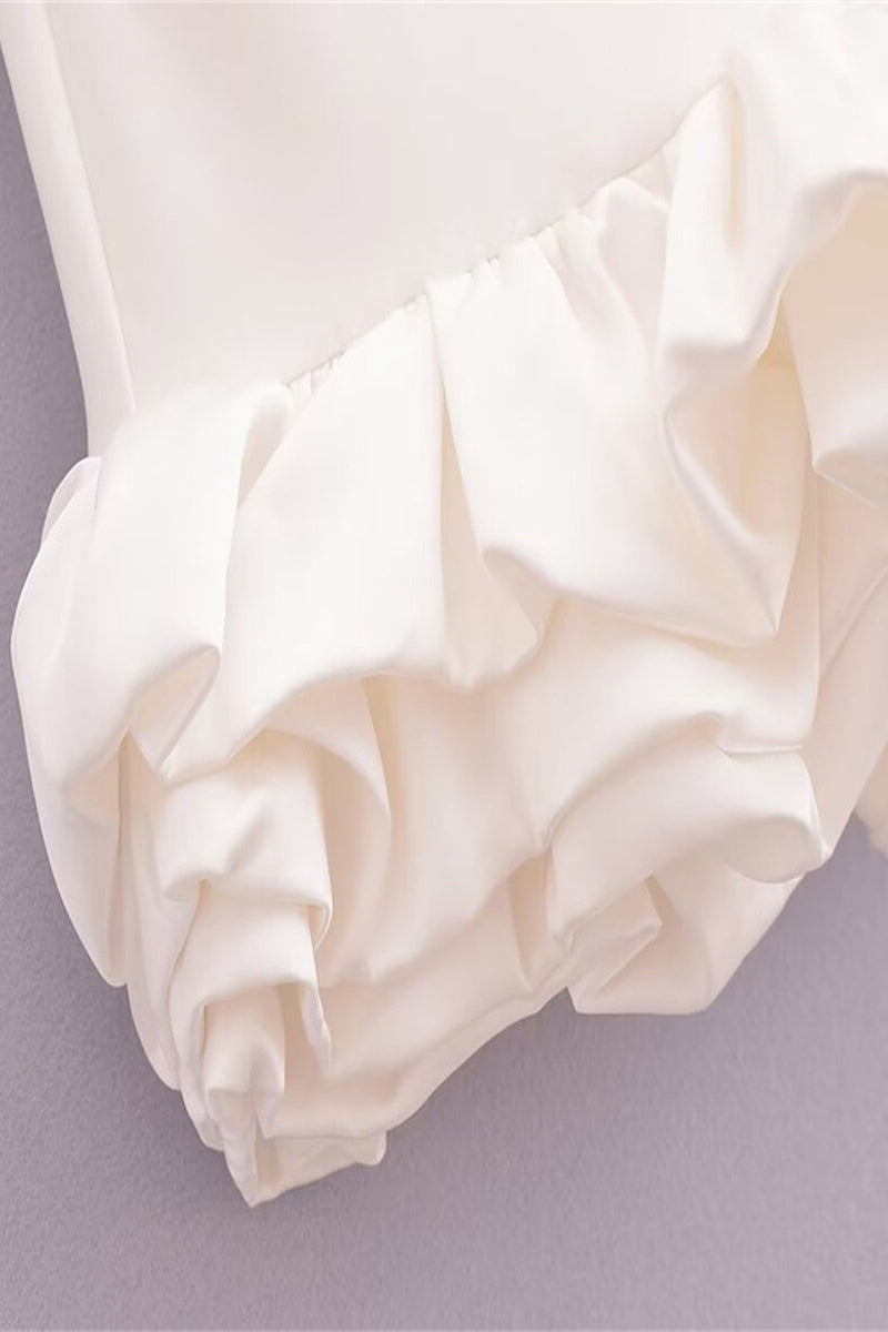Valenzora | Sexy Ruffled O-Neck Sleeveless Dresses