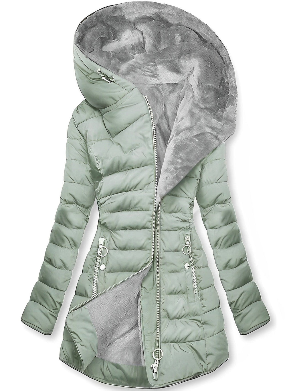 Valenzora | Warm plush jacket with zipper