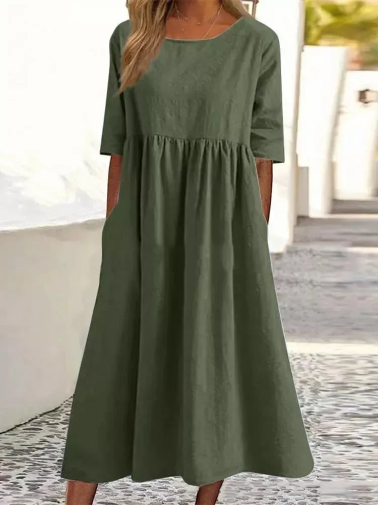 Valenzora | Elegantes, bequemes Baumwollkleid