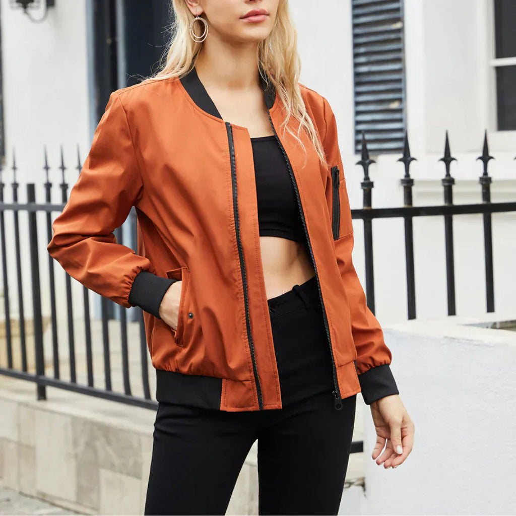 Valenzora Jacket | Casual Bomber Jacket for Women