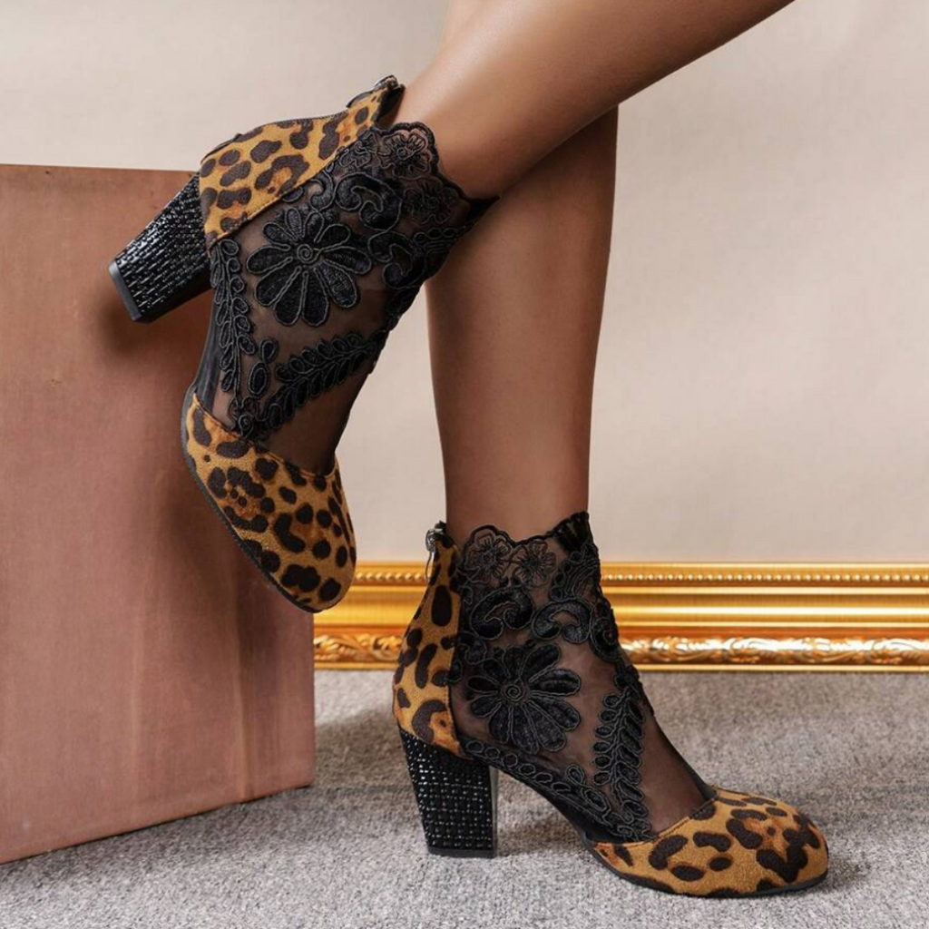 Valenzora | Embroidered High-Heel Boots - Trendy Footwear