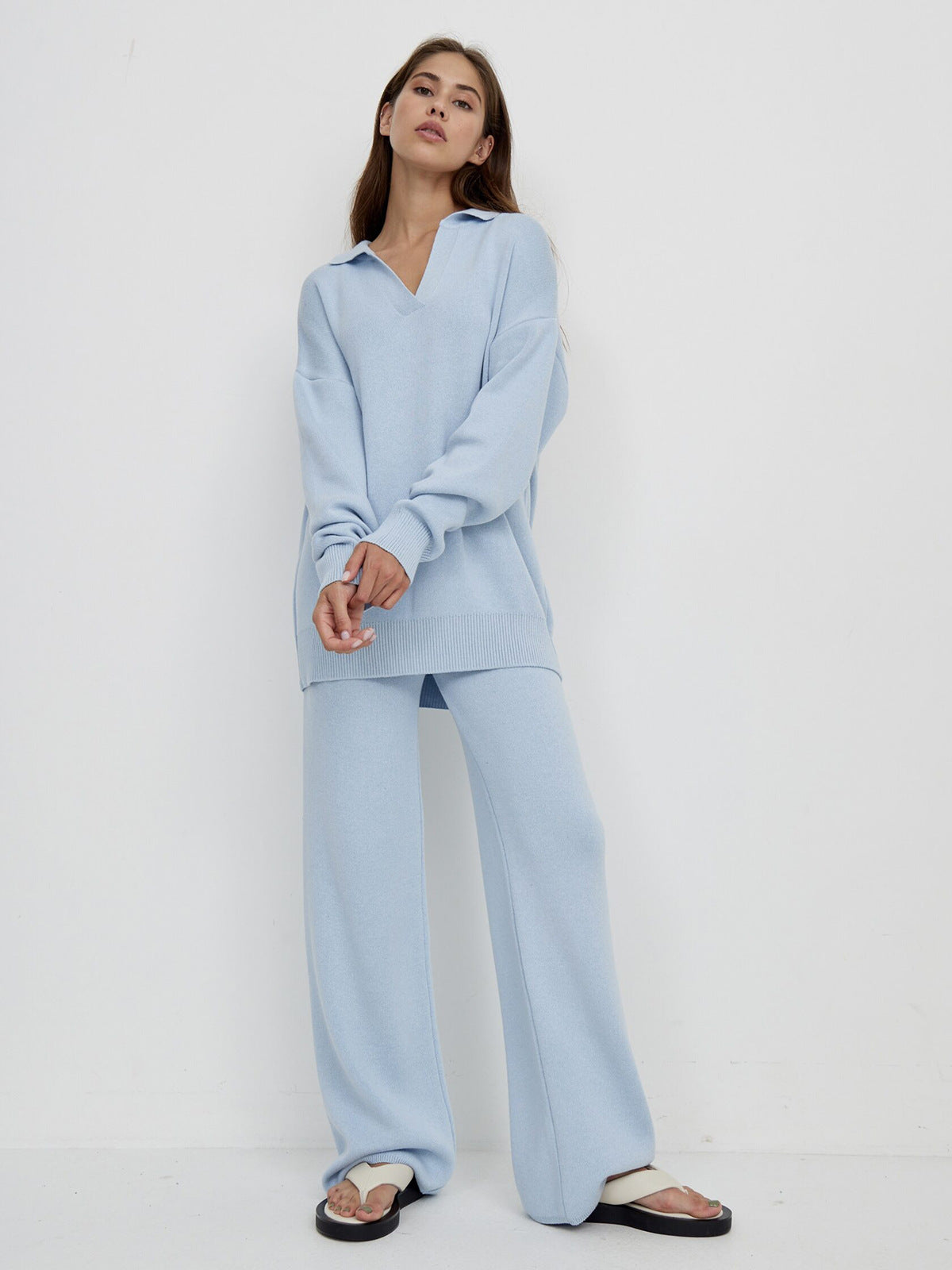 Valenzora | Hose und Strickpullover Set