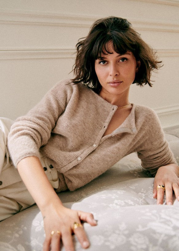 Valenzora | Super soft chint cardigan with buttons