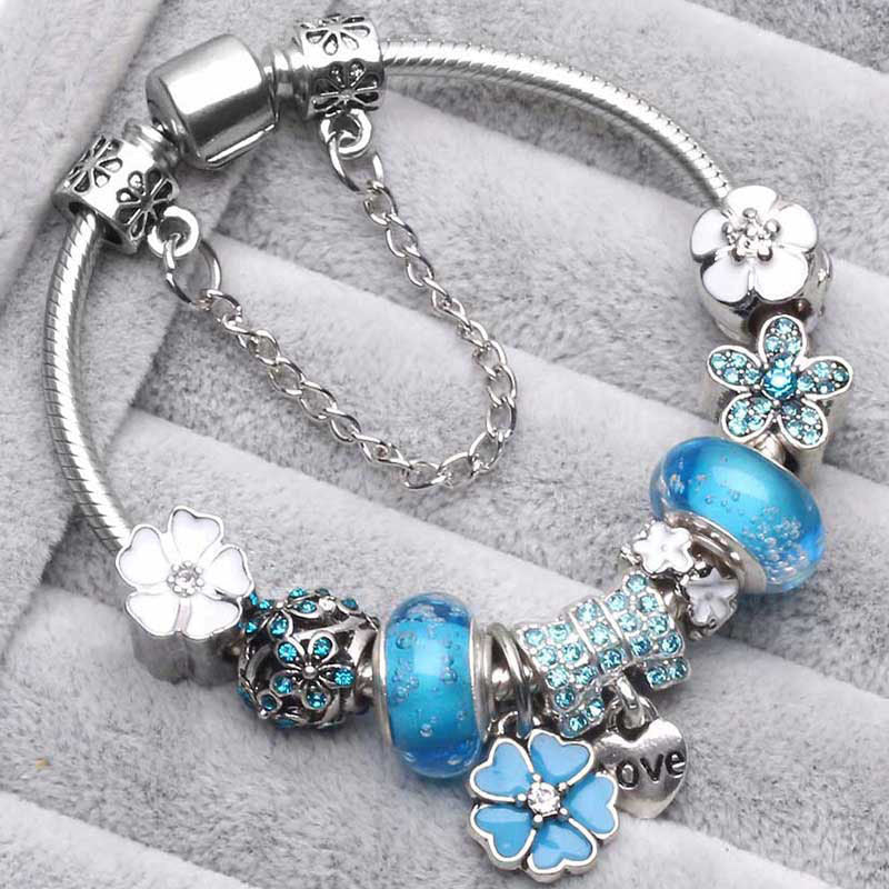 Valenzora | Peach Blossom Charm Bracelet