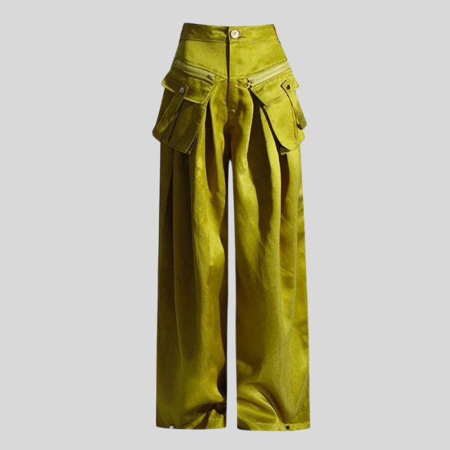 Valenzora | High-Waist Cargo Hose mit Gürteldetail