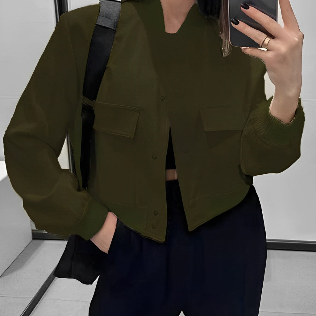 Valenzora | Kurze Freizeitjacke mit Taschen