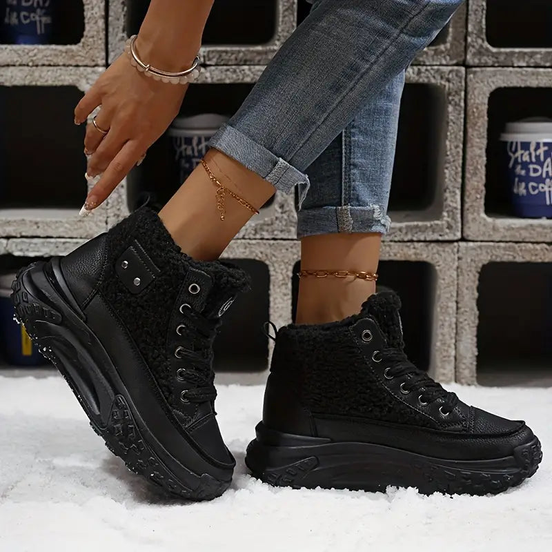 – Velvet snow boots