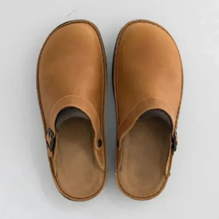 Valenzora | Orthopedic Leather Slippers for Women