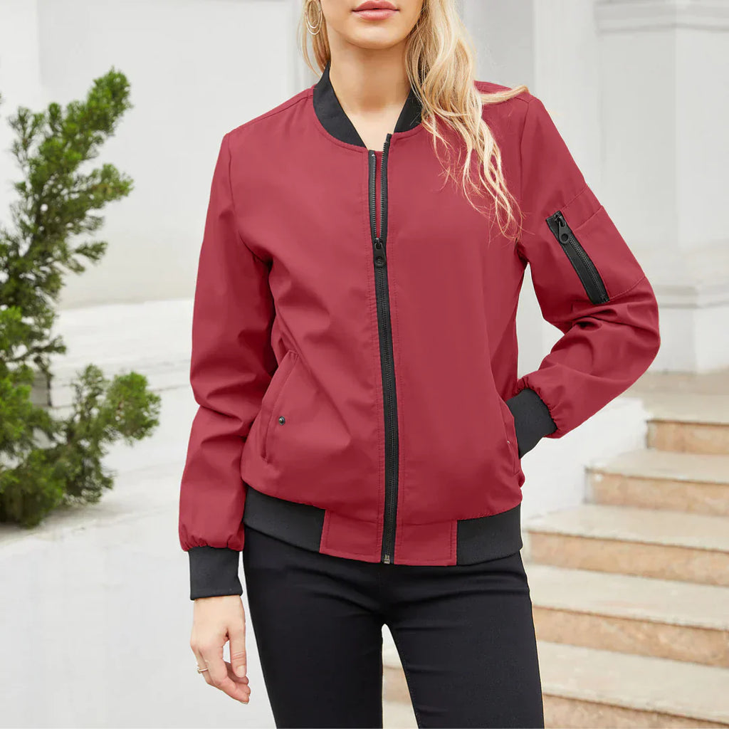 Valenzora Jacket | Casual Bomber Jacket for Women