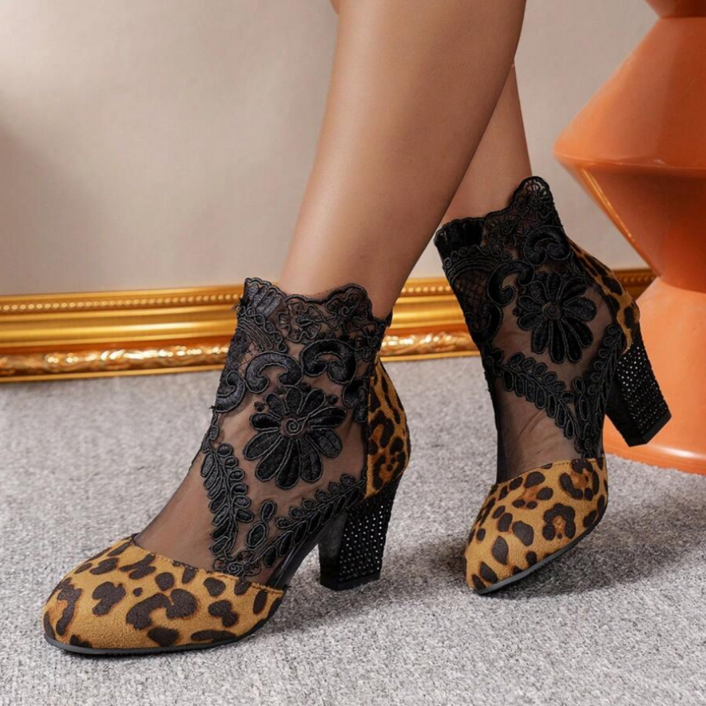 Valenzora | Embroidered High-Heel Boots - Trendy Footwear