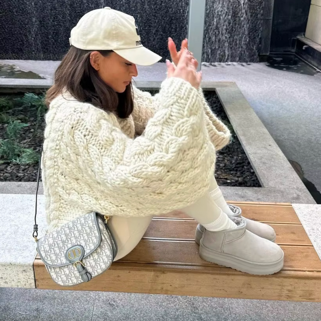 Valenzora - Women's chunky knit oversized sweater