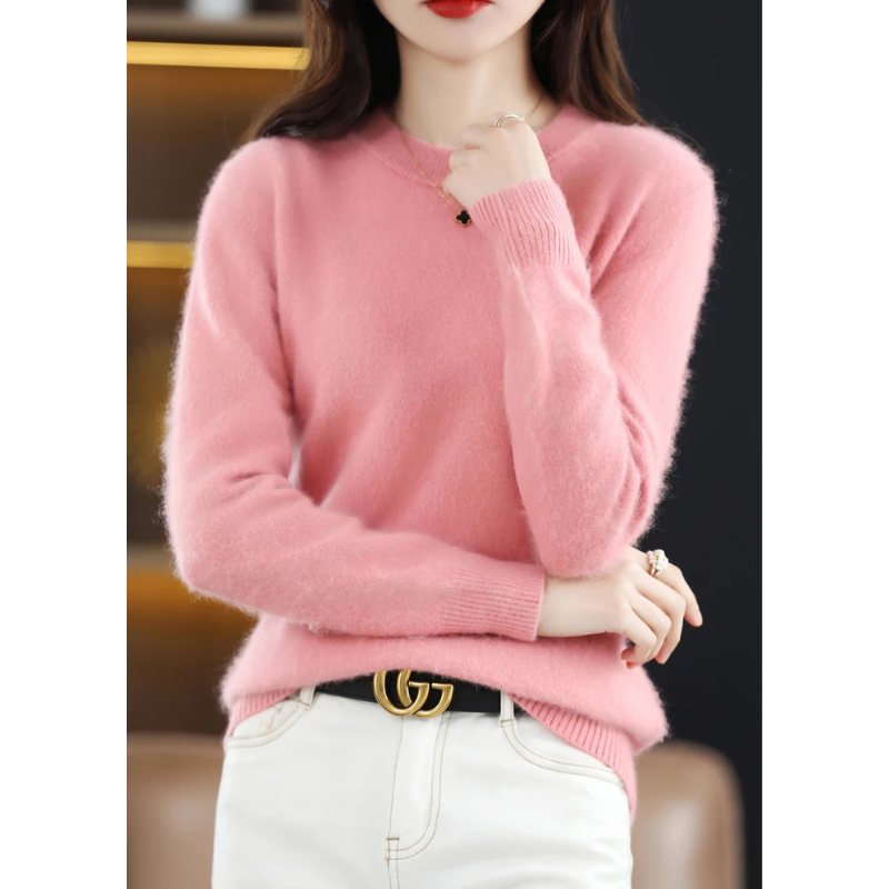 Valenzora | Women's Cashmere Sweater, Luxurious Round Neck, Soft & Fashionable