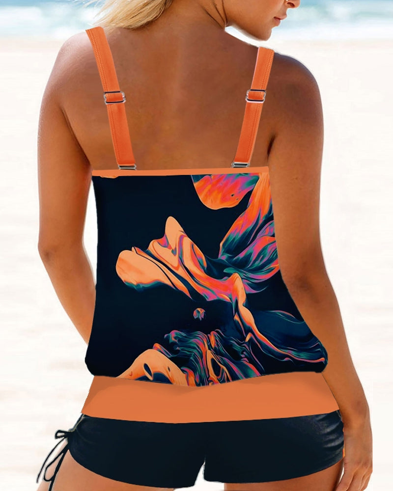 Valenzora | Tankini-Badeanzug mit stilvollem Druck
