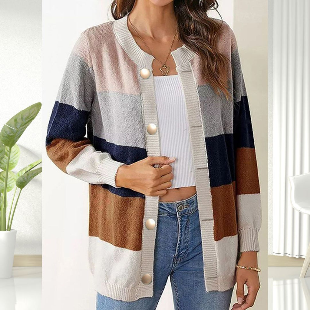 Valenzora | Fashionable striped cardigan