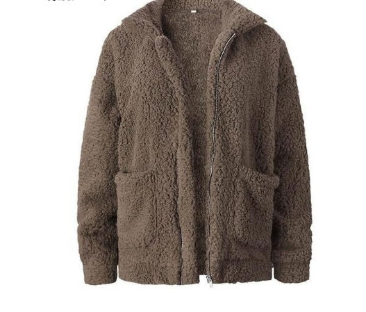Valenzora | Damen-Fleece-Sweatshirt mit weitem Kragen