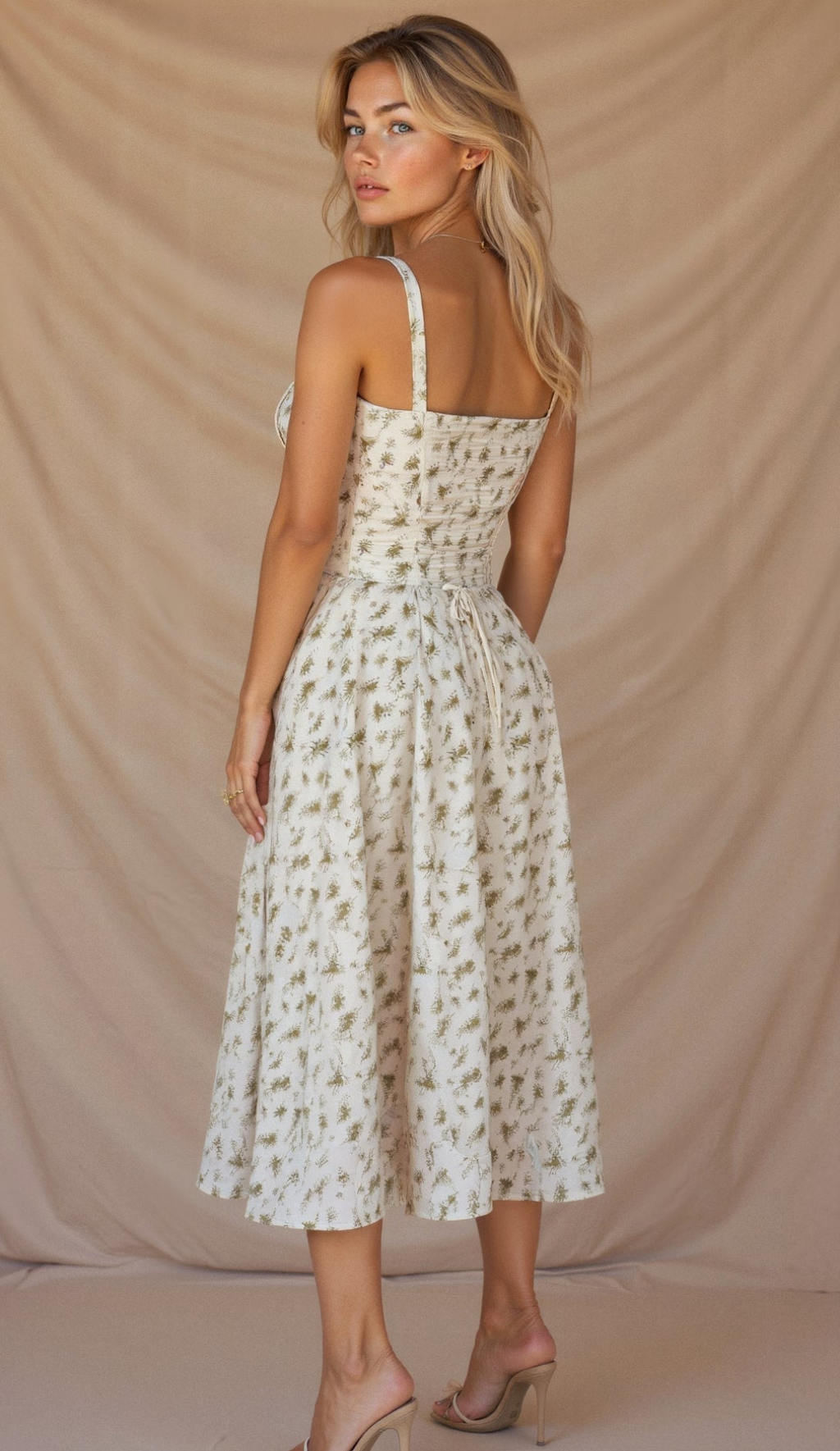 Valenzora | Geblümtes Midikleid für Damen
