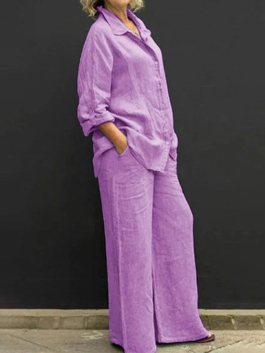 Valenzora | Women's suit with trousers and casual shirt