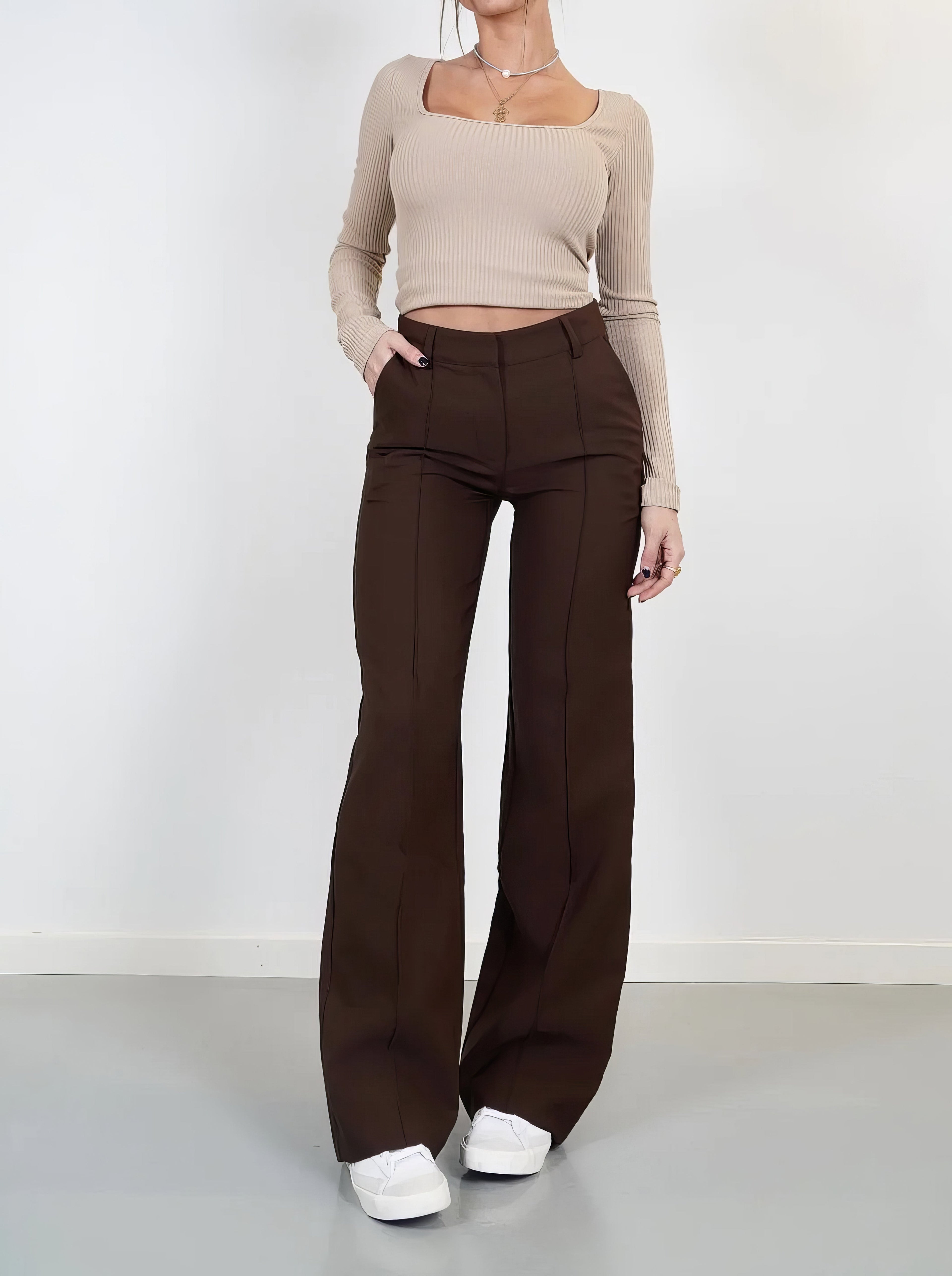 Valenzora | Zeitlose Klassische High-Waist Hose