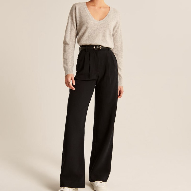 Valenzora | Casual high-waisted wide-leg trousers for women