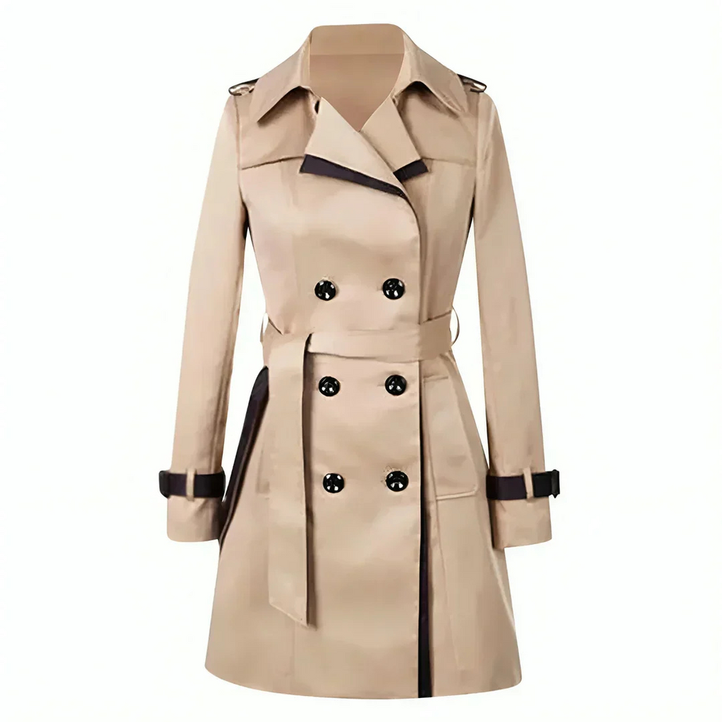 Valenzora | Long, loose-fitting trench coat for women, stylish